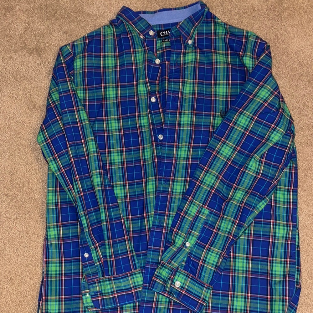 Men’s chap button down shirt size large